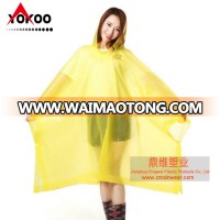 EVA RAIN COAT PONCHO in yellow