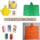 Promotional Reusable Waterproof fabric hooded kids rain Poncho